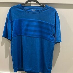 Royal Blue Short Sleeve Tee with Relaxed Fit and Moisture Wicking Fabric